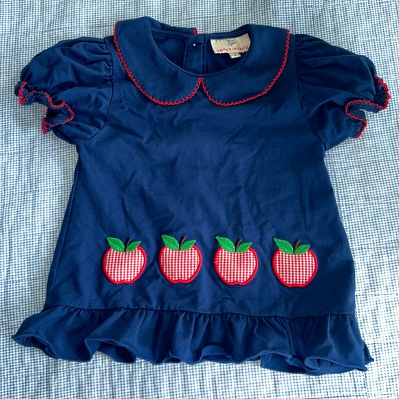 Smocking Bird apple top short sleeve size 2 - Picture 1 of 6